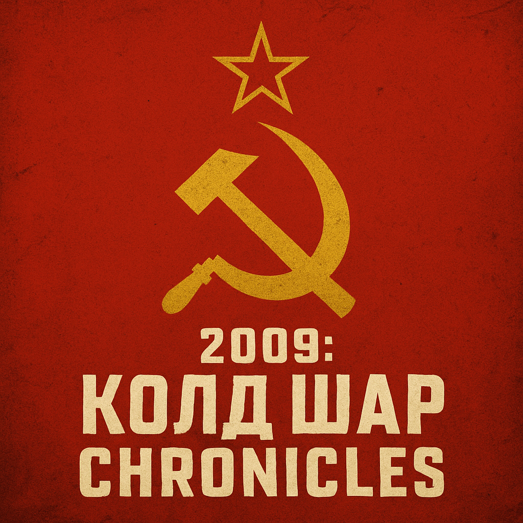 Cover art for 2009: Cold War Chronicles, a 1984 ish scenario on AI Dungeon