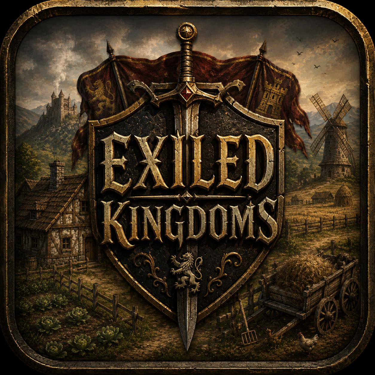 Cover art for Exiled Kingdoms , a fantasy scenario on AI Dungeon