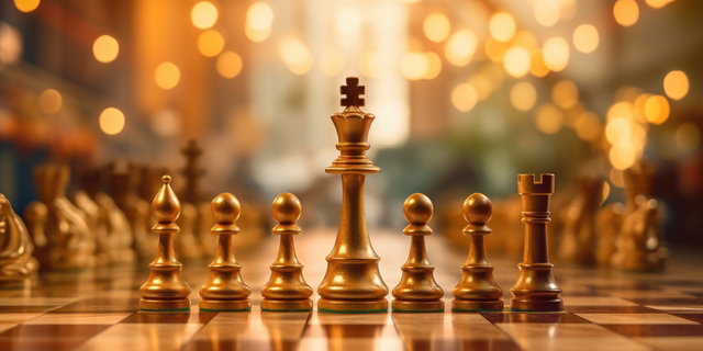 Cover art for Sixty-Four Squares of War, a chess scenario on AI Dungeon