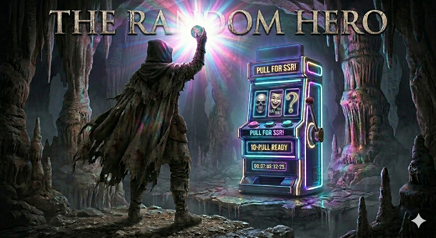 Cover art for The Random Hero, an adventure scenario on AI Dungeon