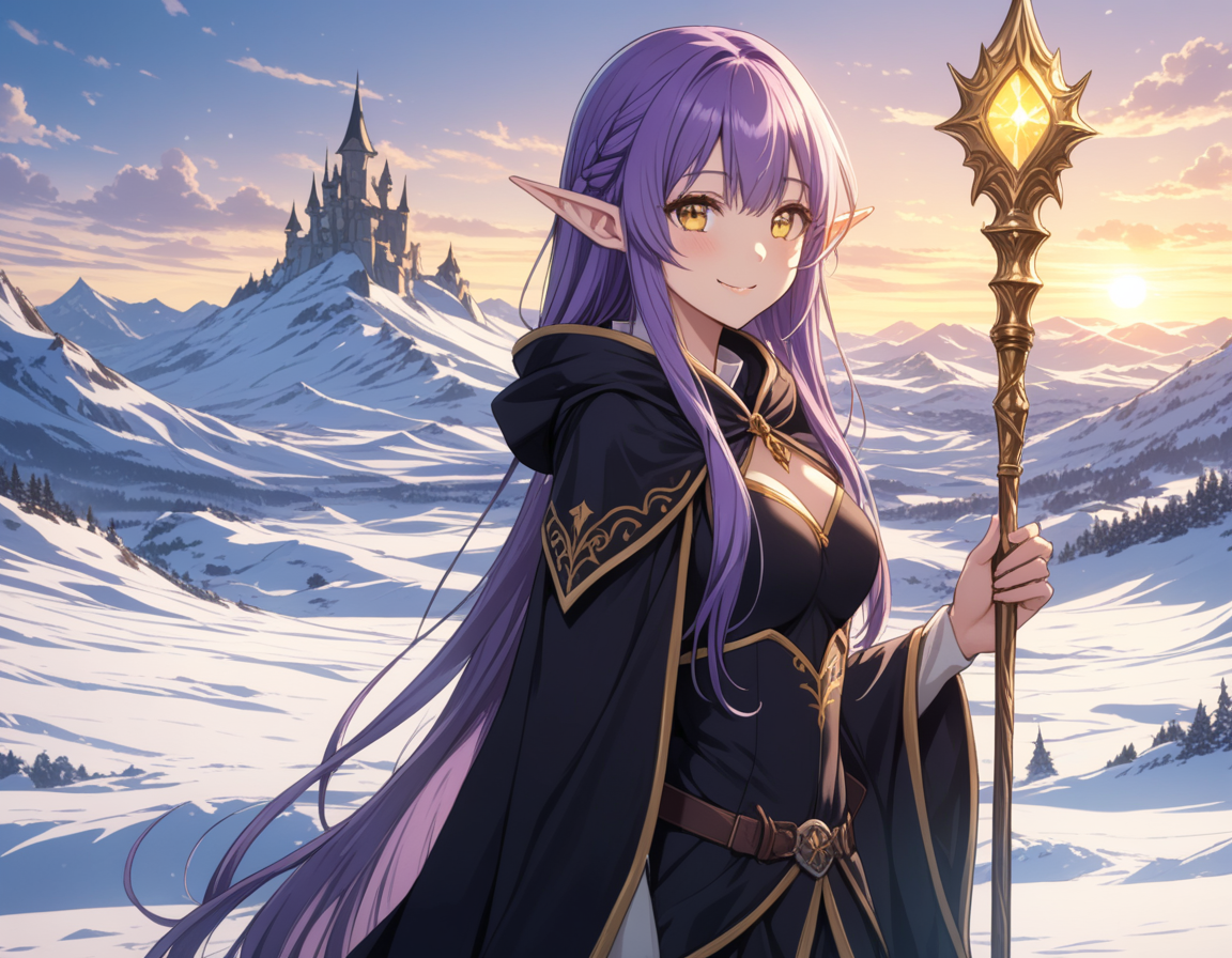 Cover art for Faye, The Wizard, a fantasy scenario on AI Dungeon