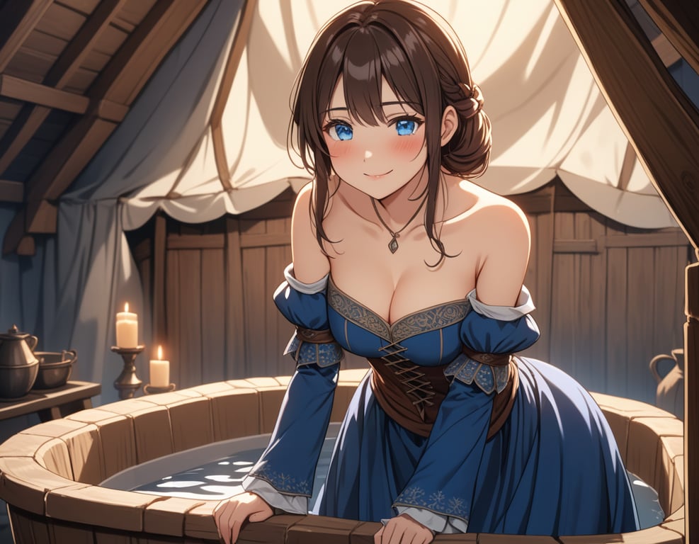 Cover art for The Bathhouse, a romance scenario on AI Dungeon