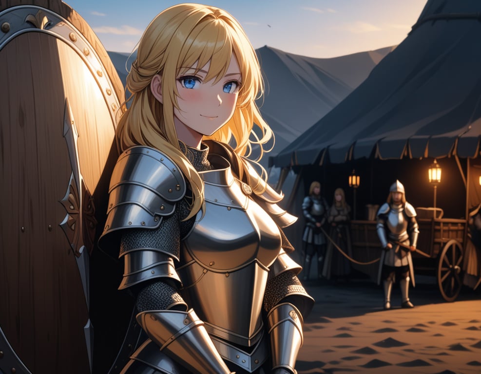 Cover art for Talia, The Paladin, a fantasy scenario on AI Dungeon