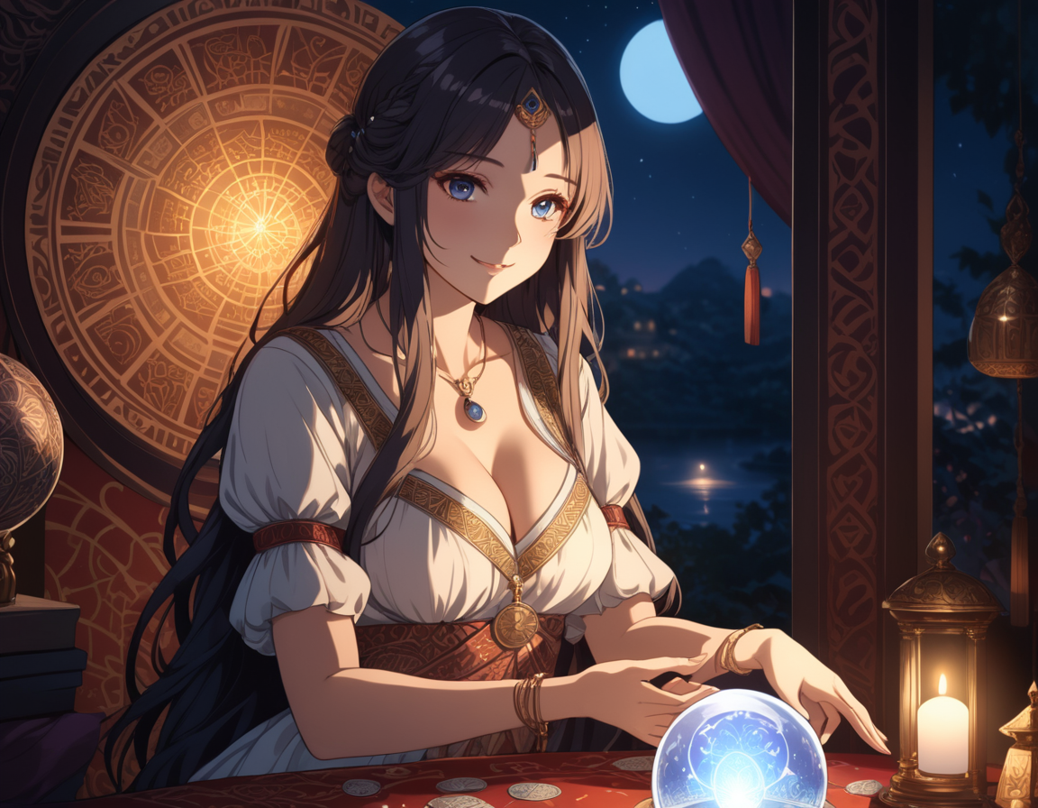 Cover art for Fortune Teller, a fantasy scenario on AI Dungeon