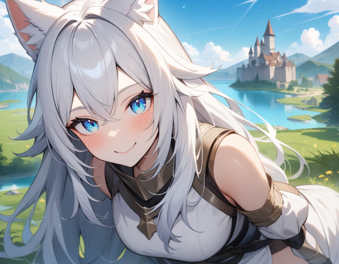Cover art for The Kingdom of Azure, a comedy scenario on AI Dungeon