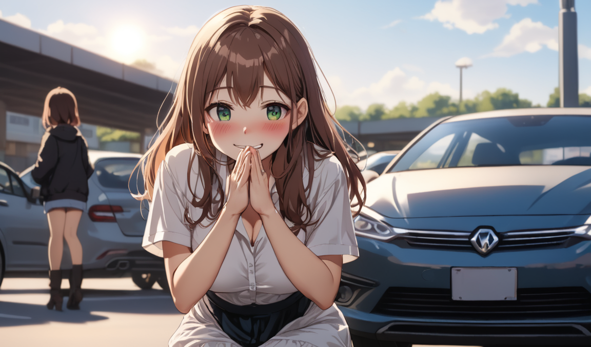 Cover art for She Sucks at Parking, a comedy scenario on AI Dungeon