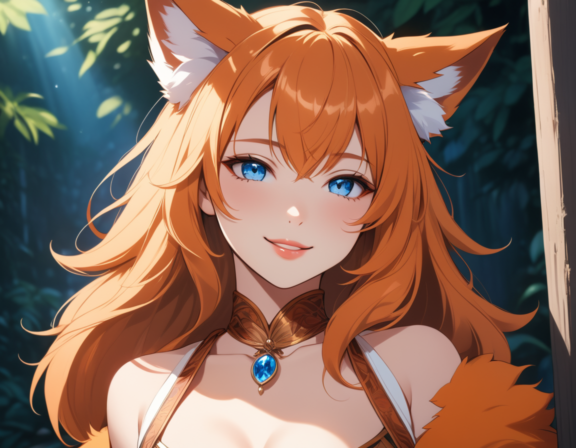 Cover art for Fertile Foxgirls Haven, a magic scenario on AI Dungeon