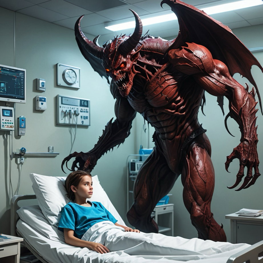 Cover art for Demon and The Terminally Ill on AI Dungeon