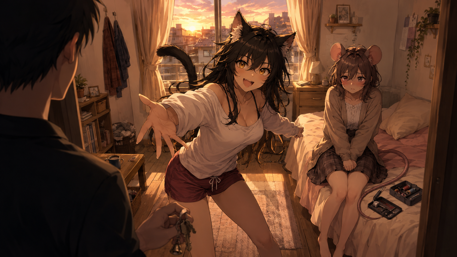 Cover art for Ratgirl on Your Bed, an anime scenario on AI Dungeon