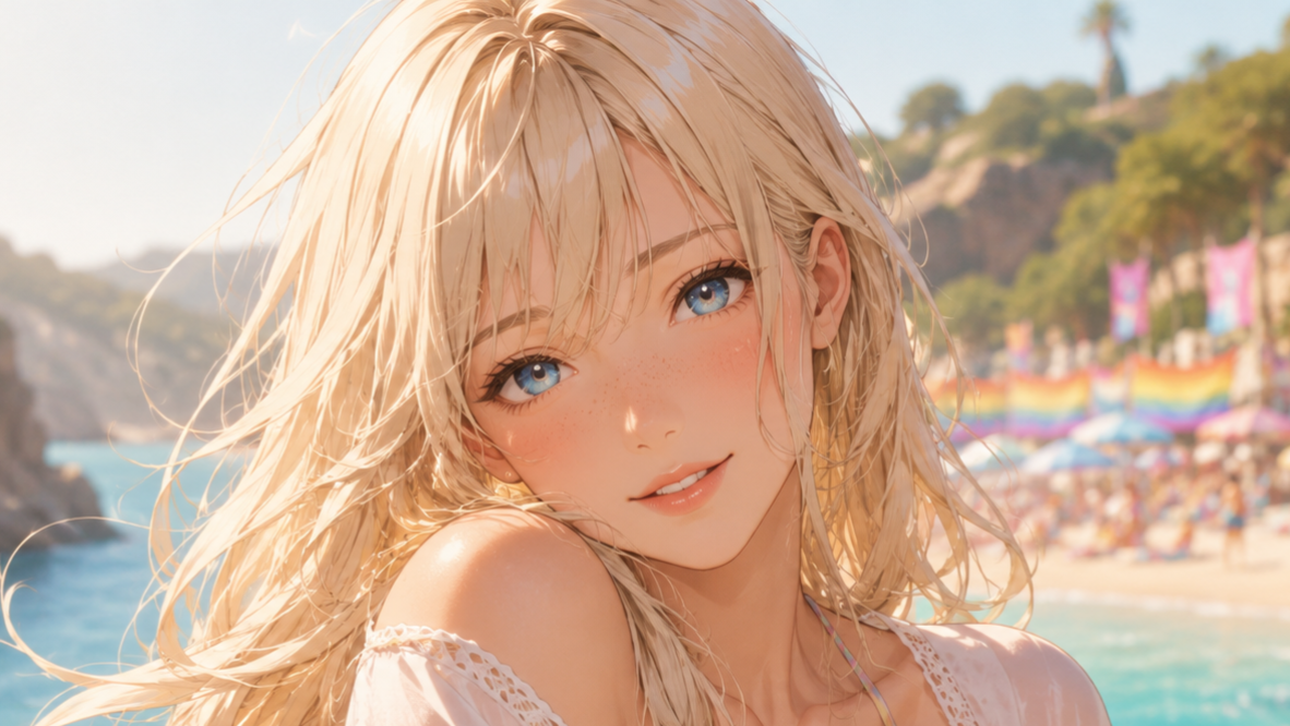 Cover art for Pride Beach Confessions, a modern scenario on AI Dungeon