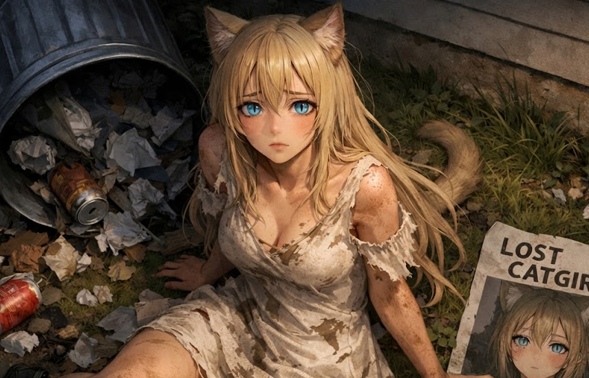 Cover art for Lost Catgirl is Found, a drama scenario on AI Dungeon