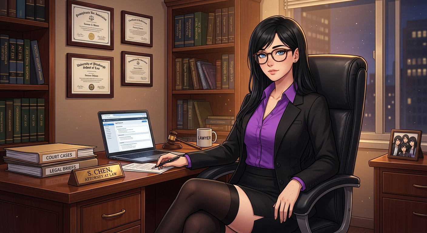 Cover art for The Wife Series: Raven (Lawyer), a modern scenario on AI Dungeon