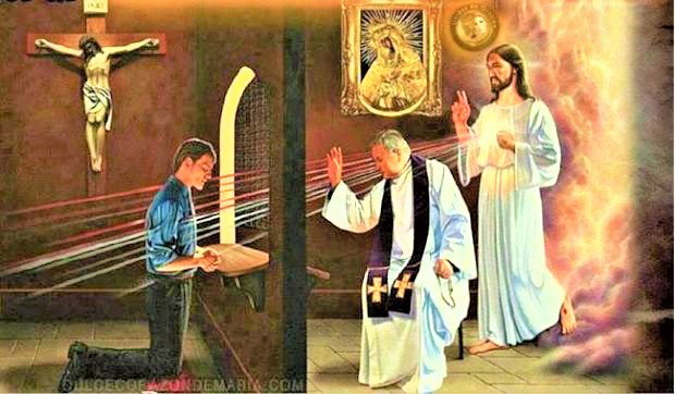Cover art for Virtual Catholic Confessional, a confession scenario on AI Dungeon