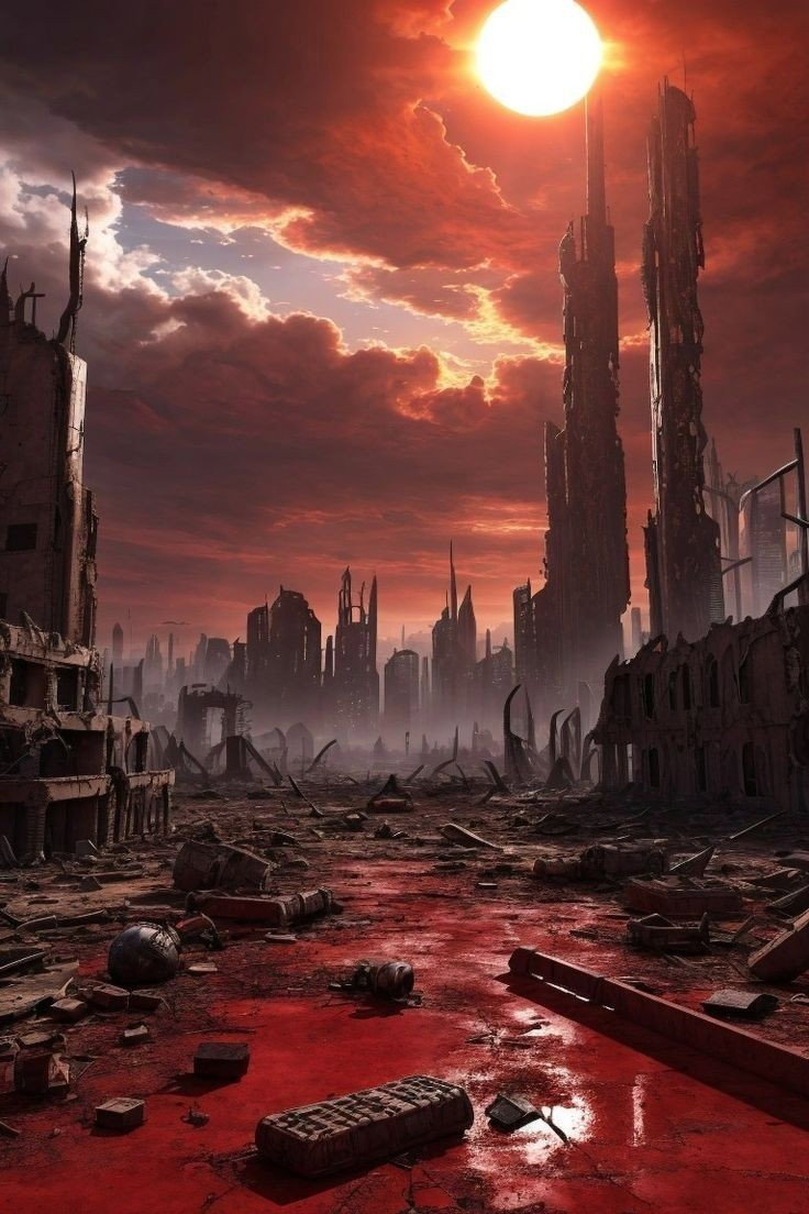 Cover art for The Demon Invasion, a post apocalyptic scenario on AI Dungeon