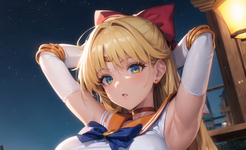 Cover art for Waking Up Next to Pretty Suited Sailor Venus, Minako Aino, a nsfw scenario on AI Dungeon