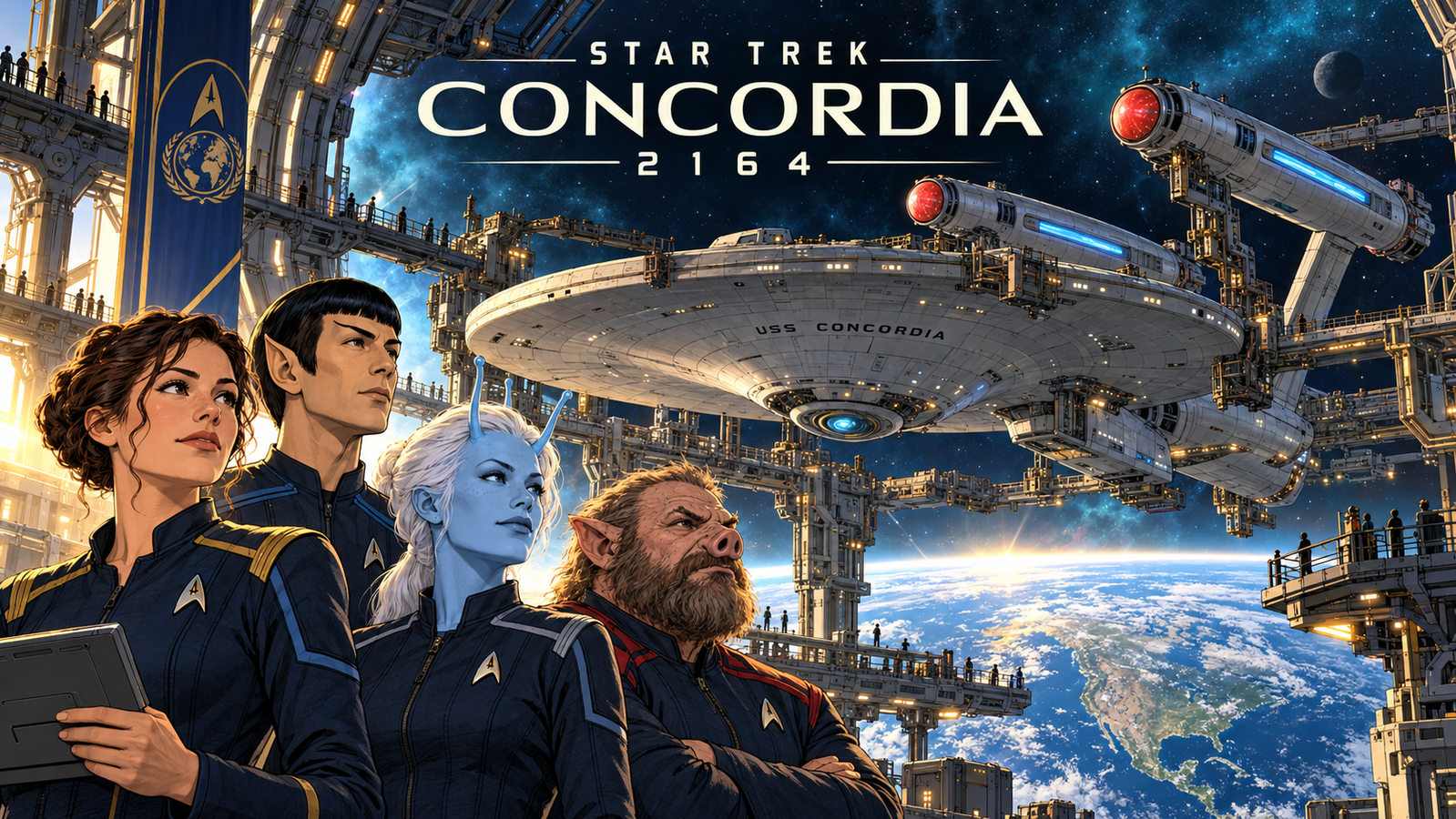 Cover art for Star Trek: Concordia — 2164 on Voyage