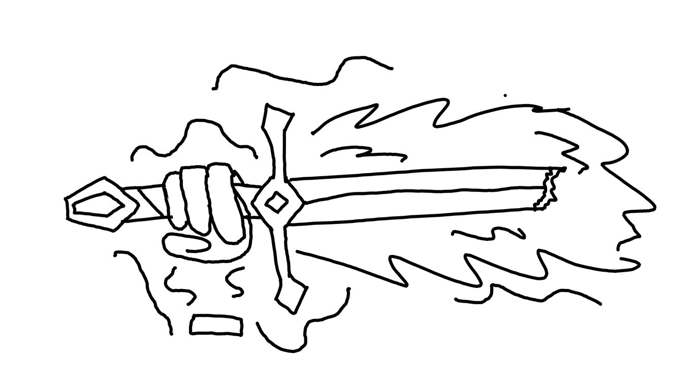 Cover art for The Hero's Blade, a magic scenario on AI Dungeon
