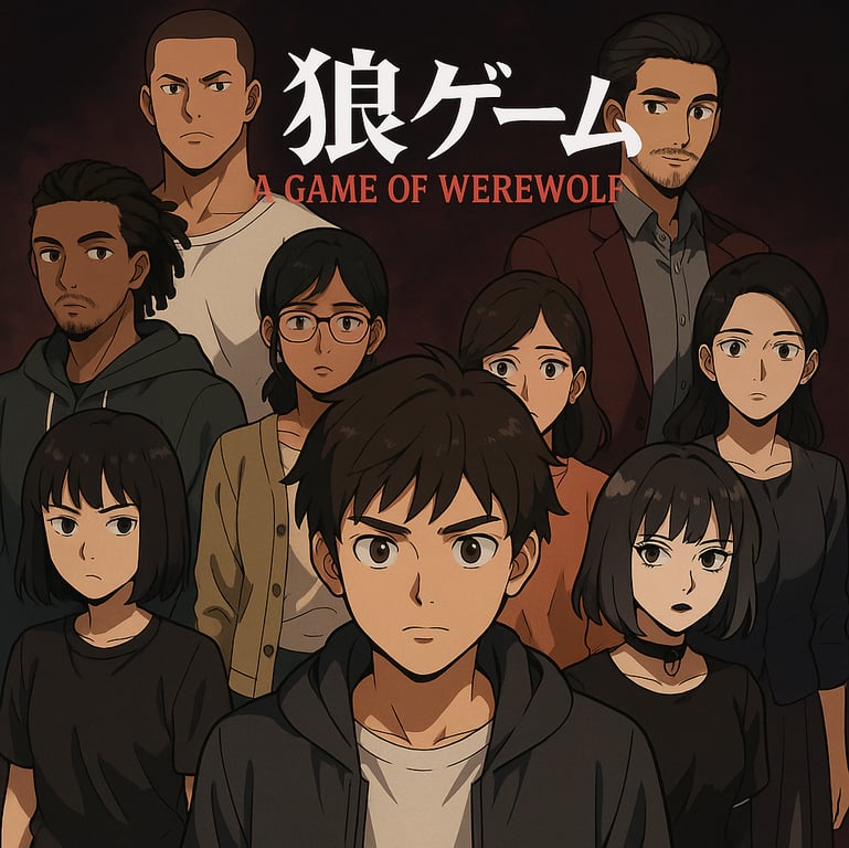 Cover art for A Game of Werewolf, a mystery adventure on AI Dungeon