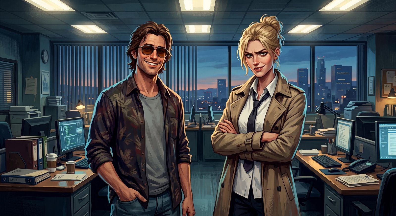 Cover art for Law, Order & Mind Reading, a police scenario on AI Dungeon