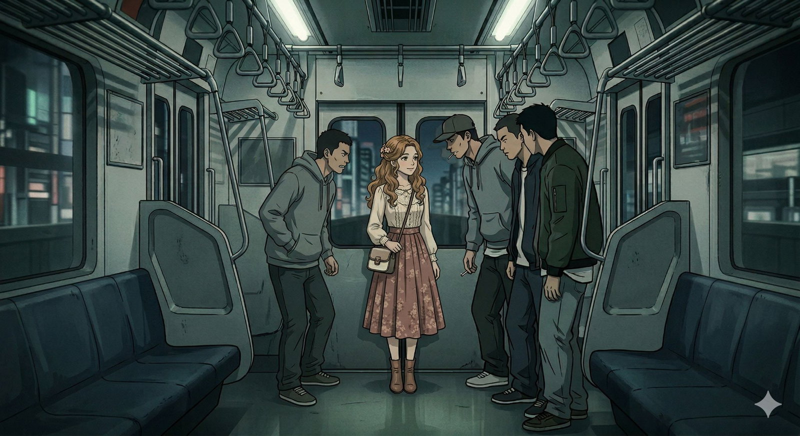 Cover art for She's Fine, Actually, a romance scenario on AI Dungeon
