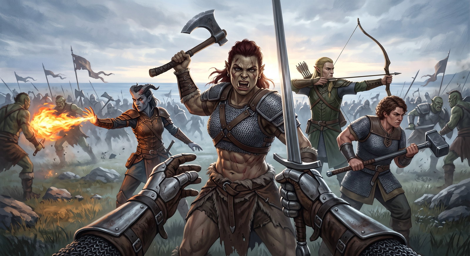 Cover art for Breaking the Horde, a fantasy scenario on AI Dungeon