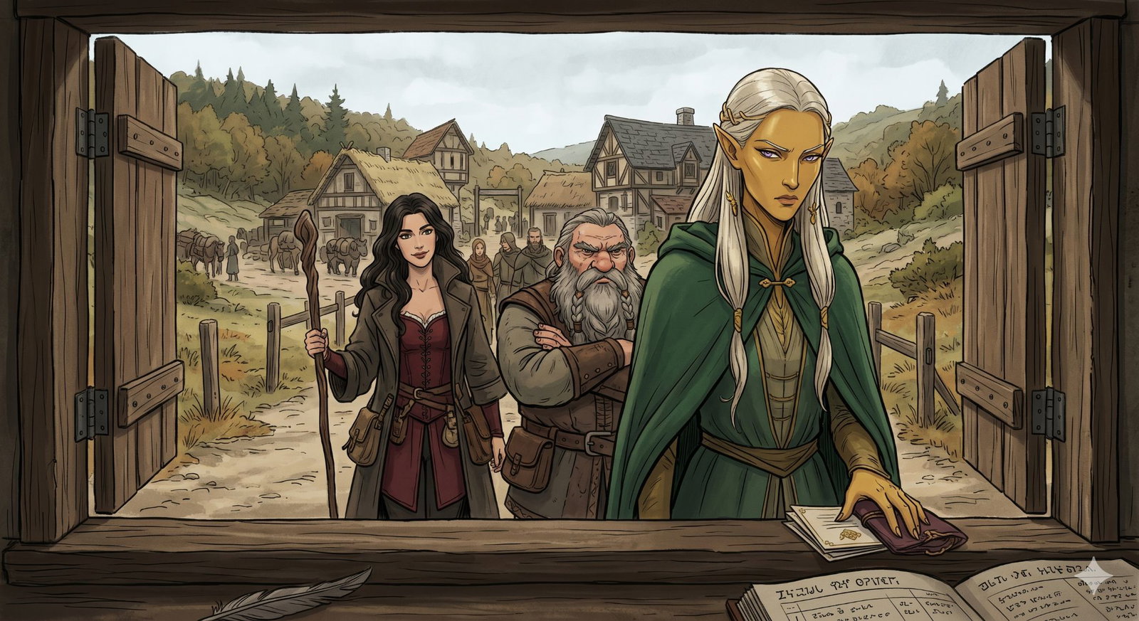 Cover art for Scrolls, Please, a lola scenario on AI Dungeon