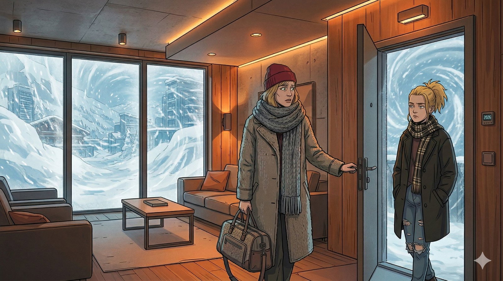 Cover art for Snowbound Together, a lola scenario on AI Dungeon