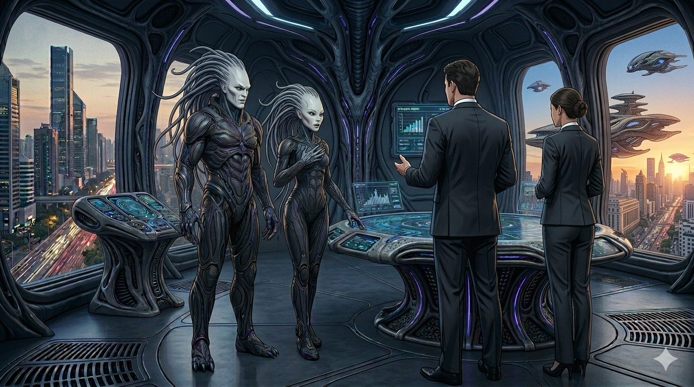 Cover art for Traitor to All Mankind, a lola scenario on AI Dungeon