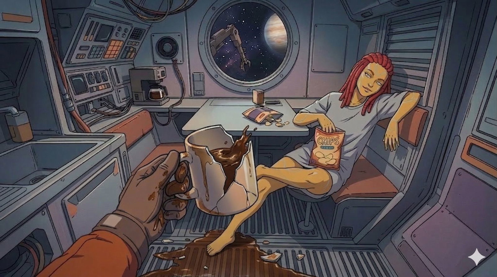 Cover art for Unexpected Passenger, a lola scenario on AI Dungeon