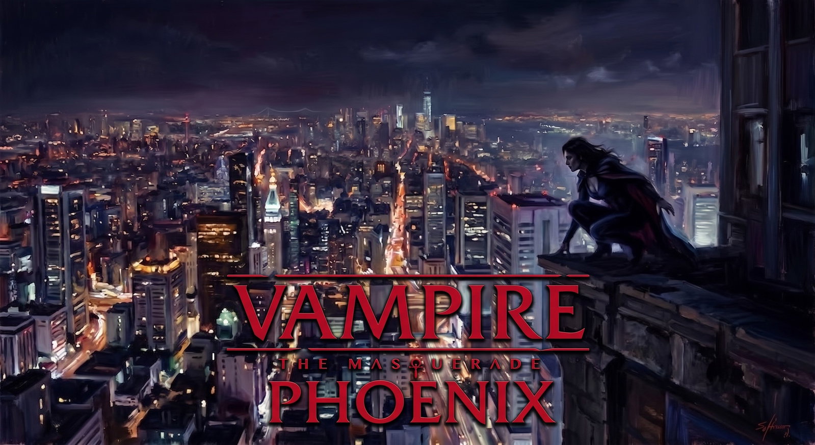 Cover art for Vampire the Masquerade: Phoenix, a vampire scenario on AI Dungeon
