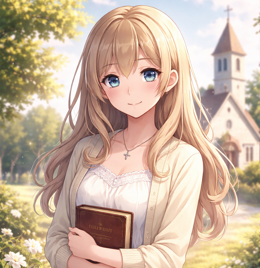 Cover art for Your Religious Friend - Grace, a best friend scenario on AI Dungeon