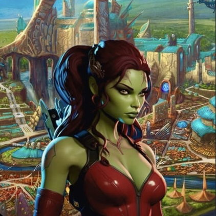 Cover art for A Strange New World , a sgf 1 scenario on AI Dungeon