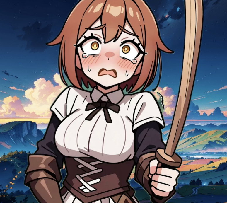Cover art for The Shy Sword Master , a shy scenario on AI Dungeon