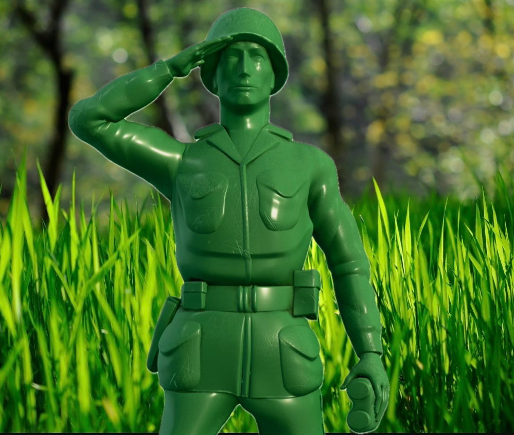 Cover art for Toy: Life, an army man scenario on AI Dungeon