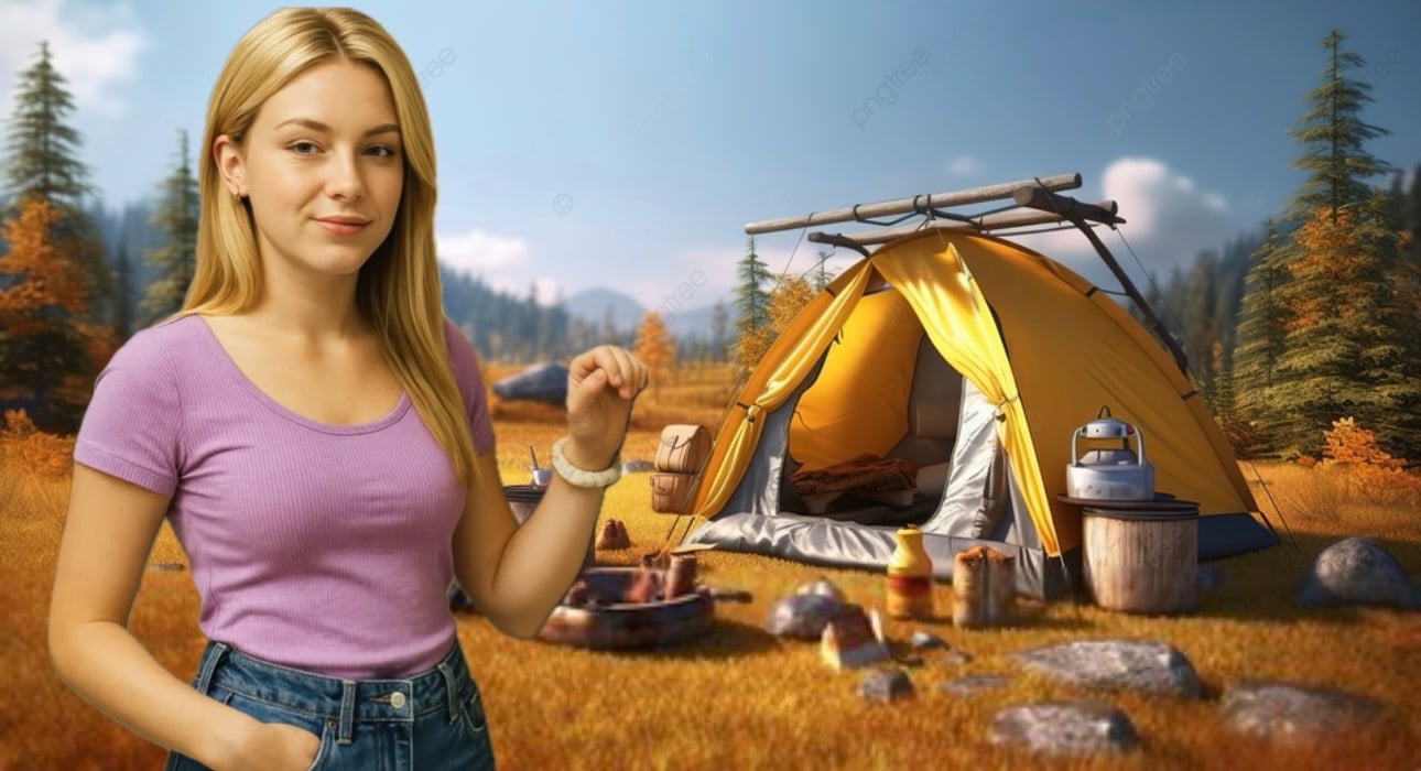 Cover art for Camping With Girlfriend ⛺️, a camping scenario on AI Dungeon
