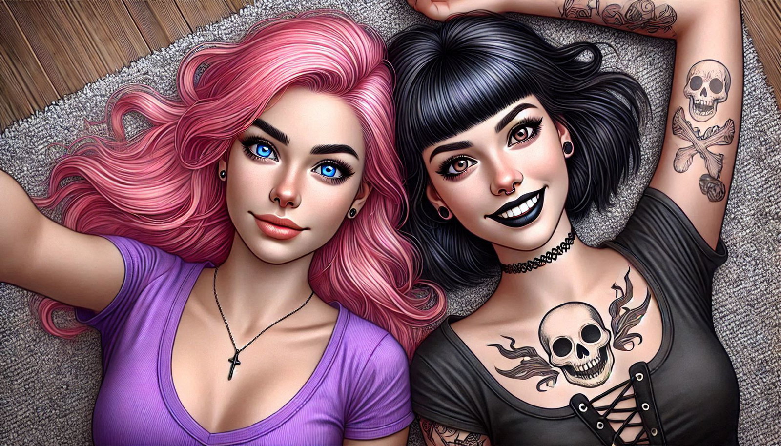 Cover art for Living with an E-Girl, a slice of life scenario on AI Dungeon