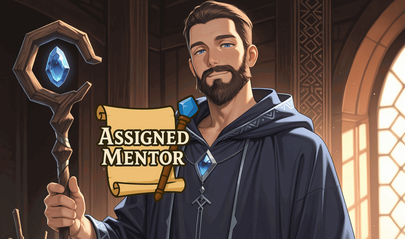 Cover art for Assigned Mentor 🪄, a fantasy scenario on AI Dungeon