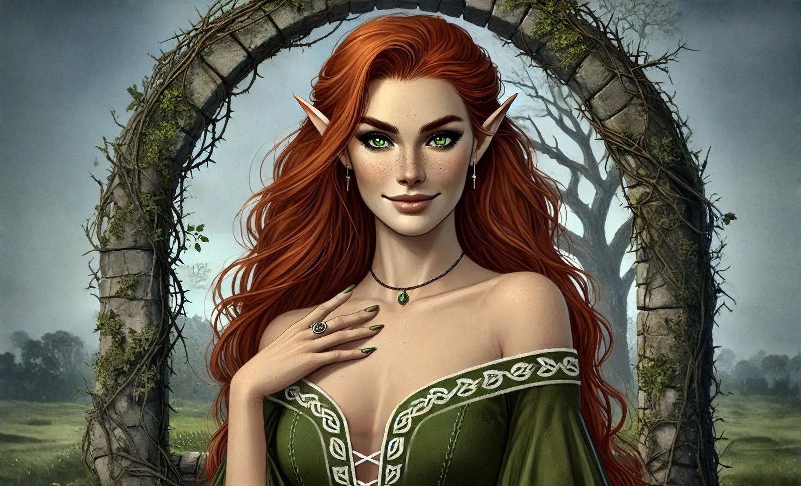 Cover art for Your Elven Bride, a dark fantasy adventure on AI Dungeon