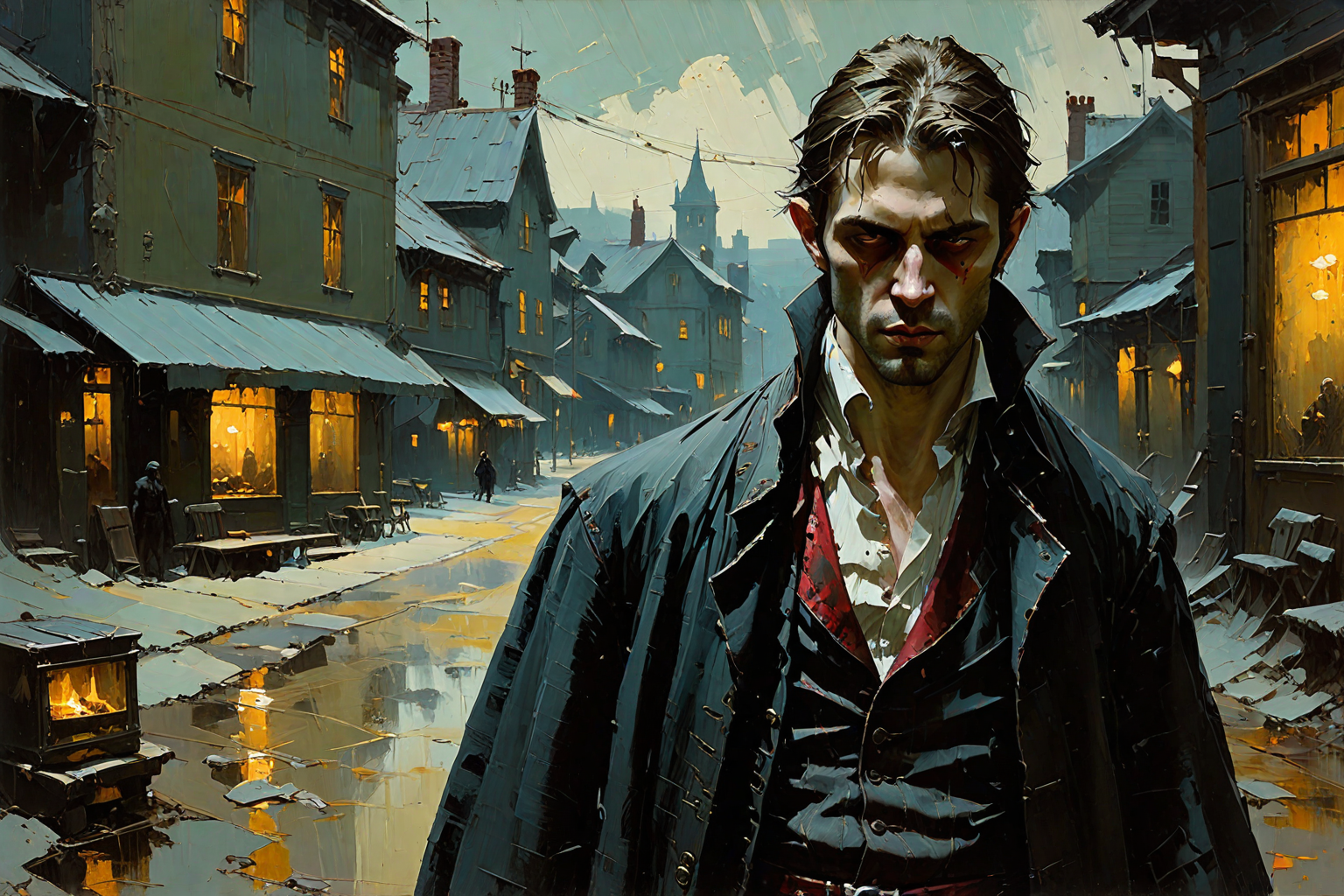 Cover art for The Vampire's Hunter, a fantasy scenario on AI Dungeon