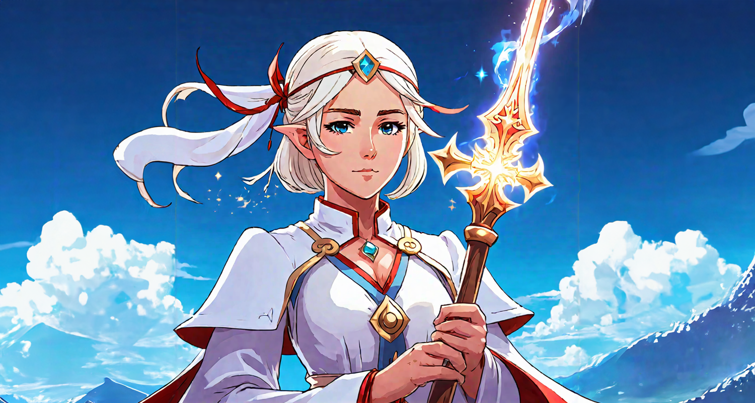 Cover art for Revived by the Tsundere White Mage, an isekai scenario on AI Dungeon