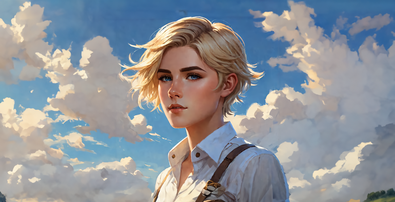 Cover art for Rescued by a Charming Tomboy, a f f scenario on AI Dungeon