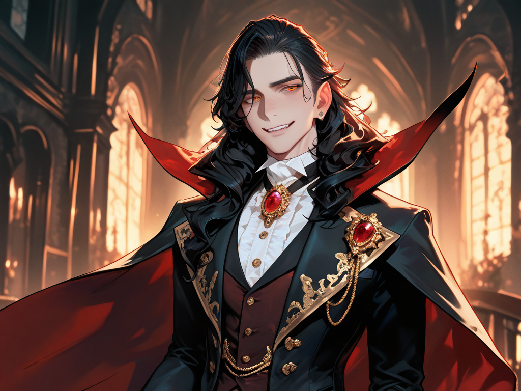 Cover art for Your Generous Benefactor 🩸🧛 (SFW Version), a vampires scenario on AI Dungeon