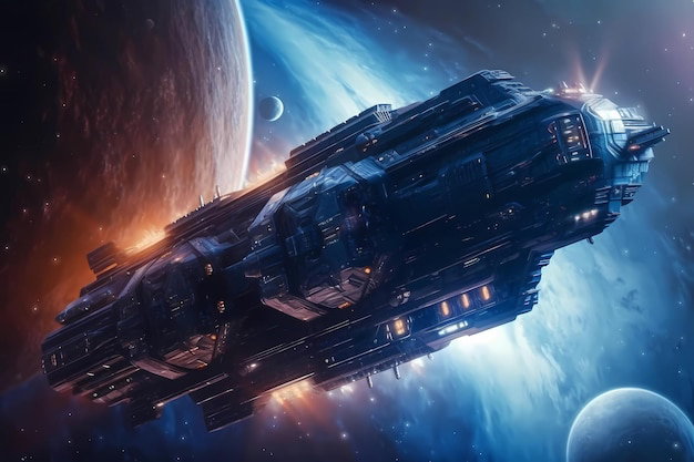 Cover art for Among the Stars, a sci fi scenario on AI Dungeon