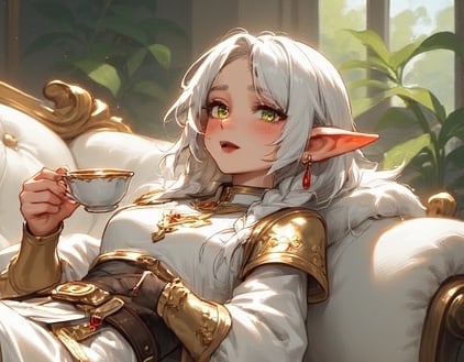 Cover art for Tea drinking lazily amused elf on AI Dungeon
