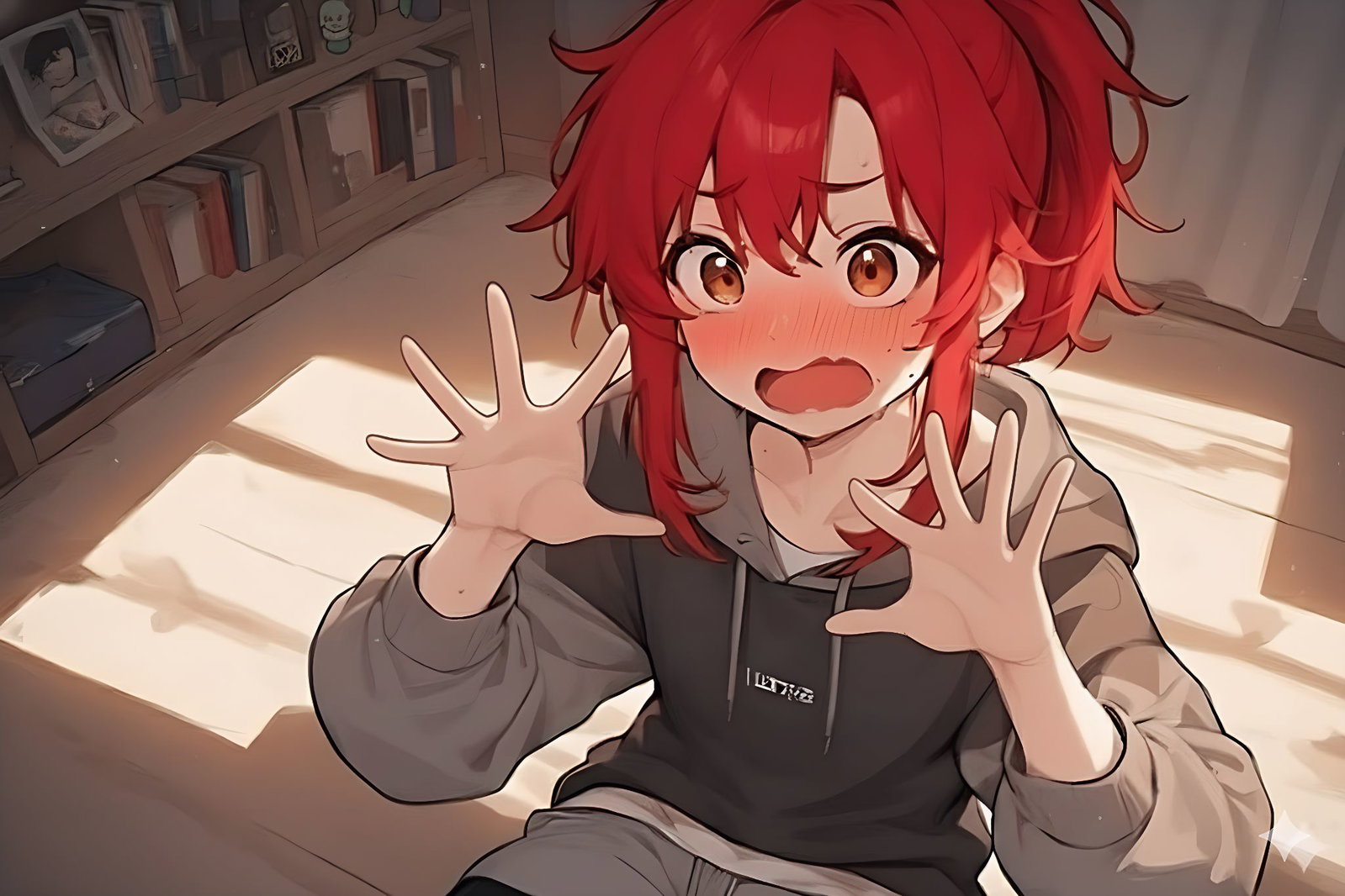 Cover art for Caught In The Act, a tsundere scenario on AI Dungeon