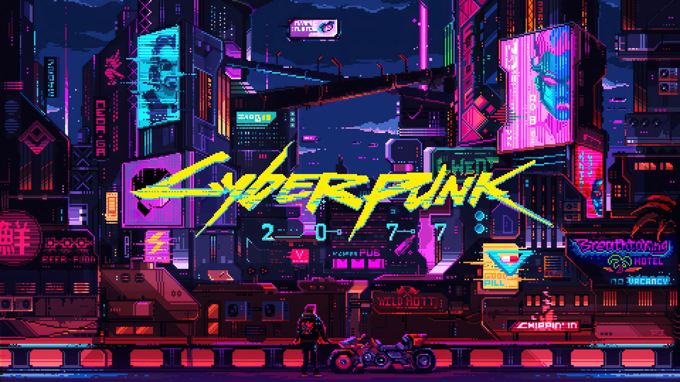 Cover art for Cyberpunk 2077, a futuristic scenario on AI Dungeon