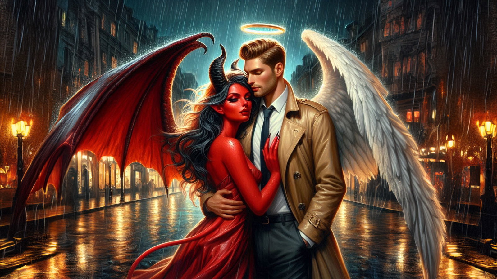 Cover art for Angel Demon Romance, a romance scenario on AI Dungeon