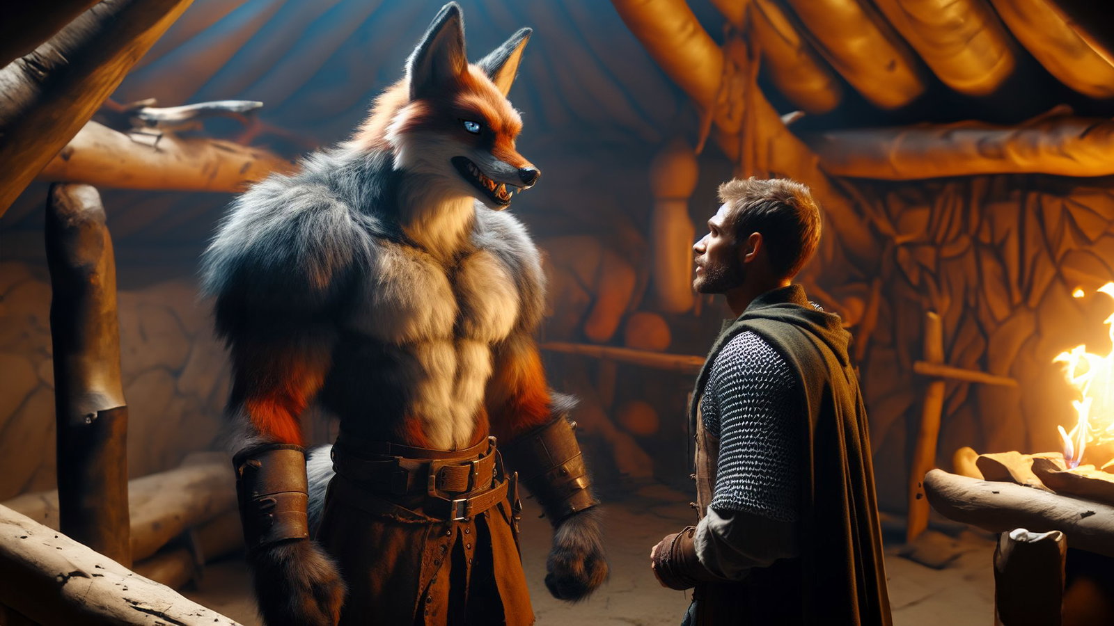 Cover art for Vulpine Furry Gay Captive, a nsfw scenario on AI Dungeon