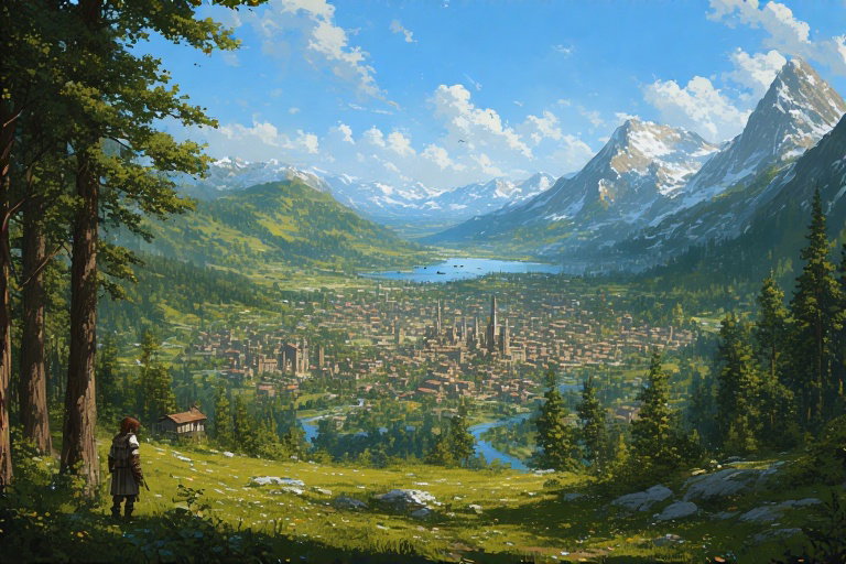 Cover art for (Fantasy) Stories of Orocolones, a fantasy scenario on AI Dungeon