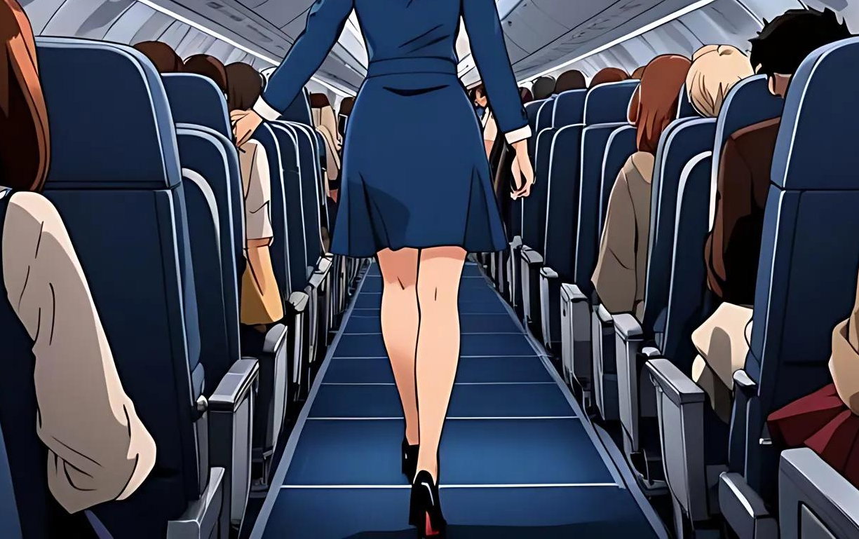 Cover art for Connecting Flight, a romance adventure on AI Dungeon